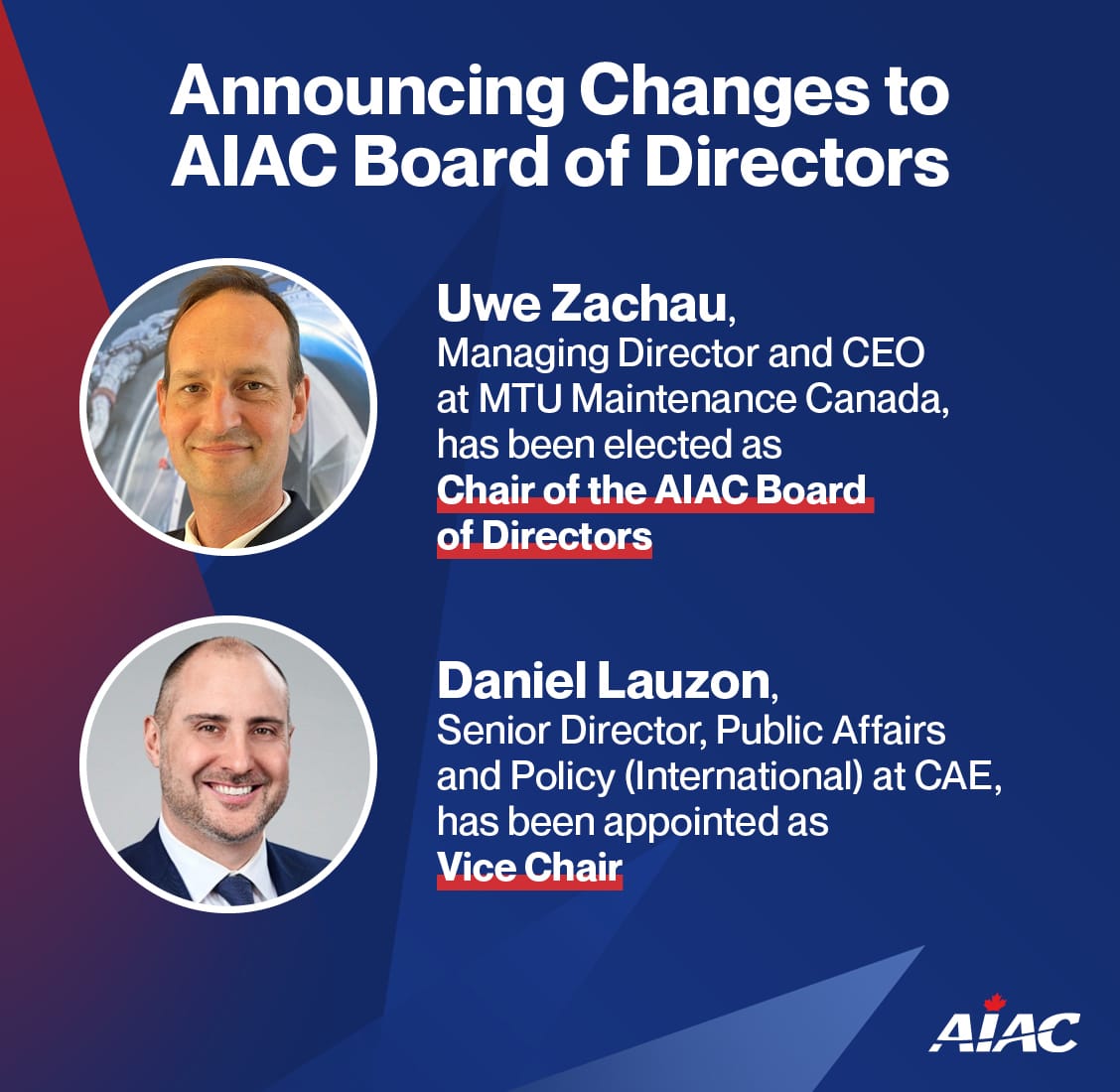 AIAC Announces Changes to Board of Directors - AIAC